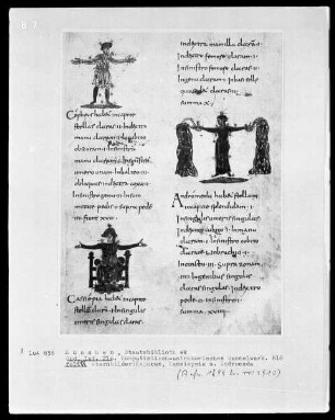 Komputistisch-Astronomisches Sammelwerk — Bildseite mit drei Miniaturen, Folio 118recto