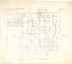 Pfann, Paul; München - Theresienhöhe; Ausstellung München 1908 - Grundriss