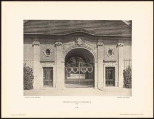 Torgebäude am Friedhof, Berlin-Friedrichsfelde: Detail (aus: Neubauten der Stadt Berlin, Bd. XI, 1912)
