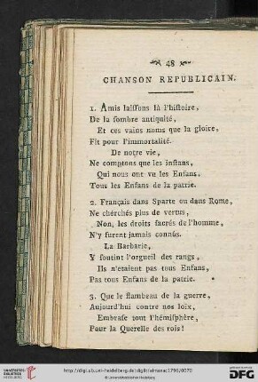 Chanson republicain