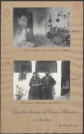 Ein serbisches Bauernpaar aus Trstenik