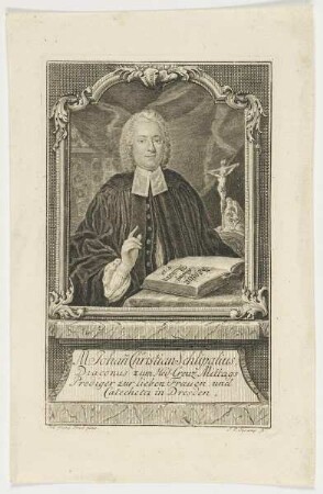 Bildnis des Johann Christian Schlipalius