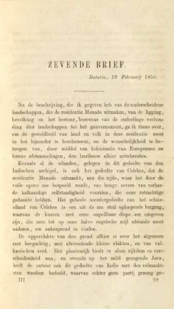 Zevende brief. Batavia, 19 Februarij 1855