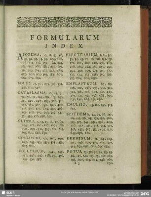 Formularum Index