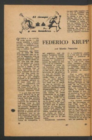 Federico Krupp : El tiempo y sus hombres
