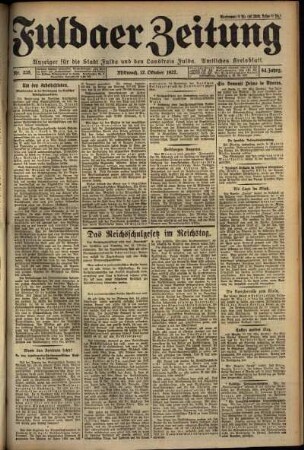Ausgabe vom Mittwoch, den 12. Oktober 1927.