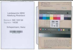 Entnazifizierung Heinz Schepermann , geb. 16.08.1908 ()
