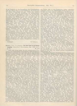 143-146 [Rezension] Dalmer, Johannes, Der Brief Pauli an die Galater ausgelegt