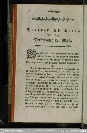 Vierter Abschnitt. Von der Verfertigung der Werke