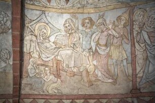 Gemäldezyklus der Heilsgeschichte — Szenen aus dem Marienleben, der Passion und dem Wirken Christi — Die Geburt Mariens und Maria im Tempel