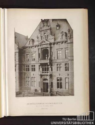 Serie I. No. 81. Das Landeshaus. Mittelbau. Danzig.
