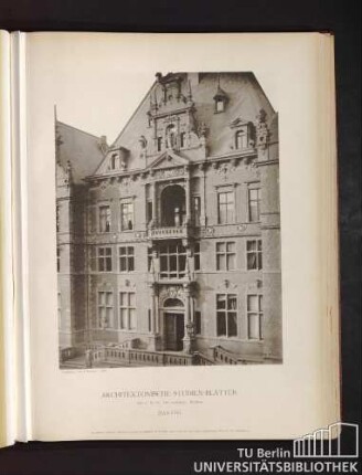 Serie I. No. 81. Das Landeshaus. Mittelbau. Danzig.