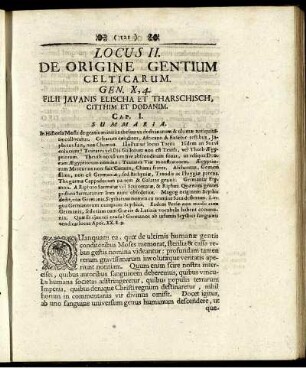 Locus II. De Origine Gentium Celticarum.