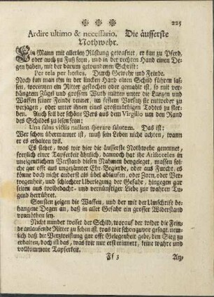 Die äusserste Notwehr.
