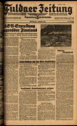 Ausgabe vom Mittwoch, den 05. November 1941.