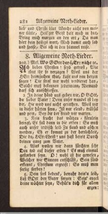 Allgemeine Noth-Lieder.