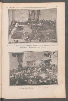 En la Cámara de Representantes. Sesión inaugural. - [Fotografía]