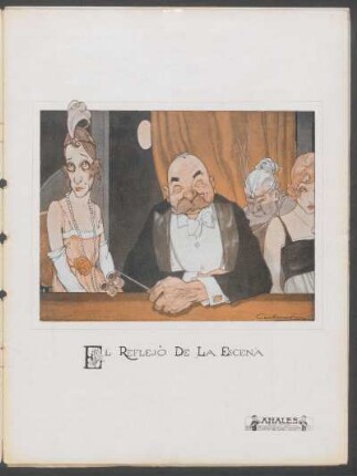 El reflejo de la escena - [Caricatura]
