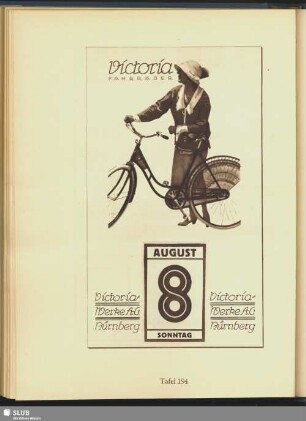 8. August. Sonntag. Victoria Fahrräder
