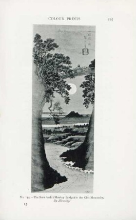 No 144. - The Saru hashi (Monkey bridge) in Kiso mountains. By Hiroshigé