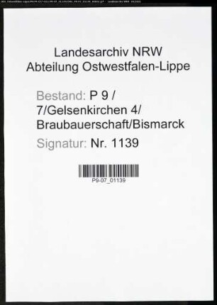 Heiratsregister Standesamt Gelsenkirchen 4 Braubauerschaft Bismarck