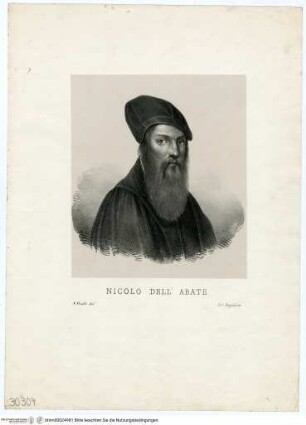 Nicolò Dell'Abate, Porträt