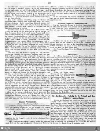 Die Musikwerke-Fabrik C. H. Weigel auf der Leipziger Ausstellung