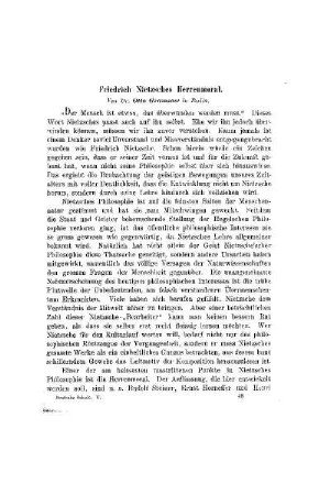 Friedrich Nietzsches Herrmoral