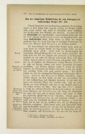 Von der endgültigen Reichsteilung bis zum Untergang des weströmischen Reiches 395 - 476