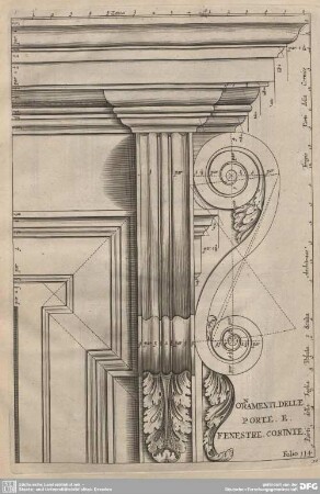 Ornamenti delle Porte e Fenstere Corinte.