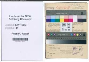 Entnazifizierung Walter Roeken , geb. 10.04.1910 (Verwaltungsinspektor)