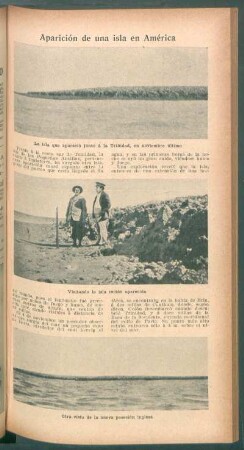 Aparición de una isla en América