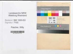 Entnazifizierung Willy Pascher, geb. 06.07.1911 ()