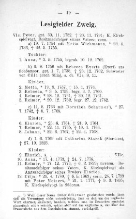 Lesigfelder Zweig.