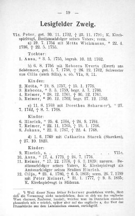 Lesigfelder Zweig.