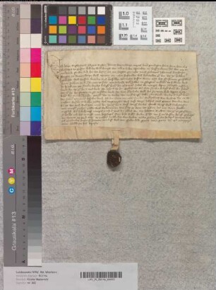 Der bischöfliche Richter Johann Reghewerd zu Warendorf bekundet, daß Johann Linthorst mit dem Kloster Marienfeld Land vorm Osttor vertauscht habe. Zeugen: Temme Hudepol, Hermann Hudepol, Gerhard Linthorst, Hermann Overhoff.