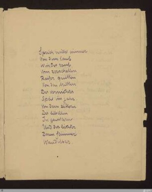 Sprich nicht immer : [SW III: H14]; [SW III, S. 89/145]