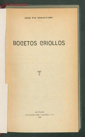 Bocetos criollos