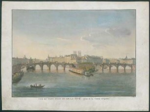 Vue du Pont Neuf et de la Cité prise de la Galerie d´Apollon