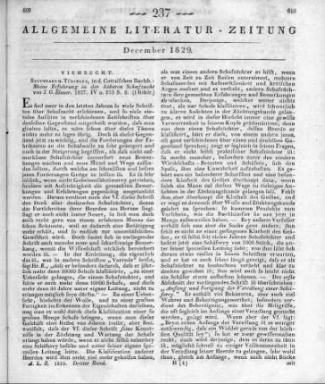 Elsner, J. G.: Meine Erfahrungen in der höhern Schafzucht. Stuttgart, Tübingen: Cotta 1827