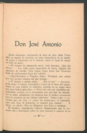 Don José Antonio