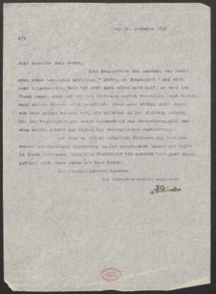 Brief an Robert Oehme : 11.12.1914
