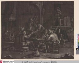 [Im Innern eines Wirtshauses; Interior of an tavern]