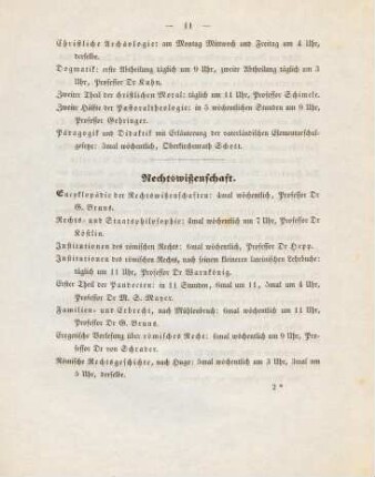 11-13, Rechtswissenschaft