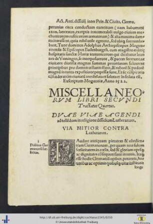 Tractatus IV-VI.
