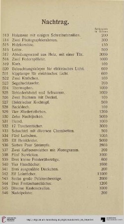 Nachtrag (Nr. 513-583)