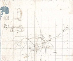 Voit, Johann Michael; Lagepläne und nicht identifizierte Grundrisse - Lageplan mit Grundriss