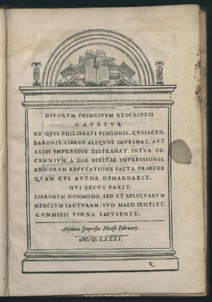 Divorum Principum Rescriptis Cavetur ...