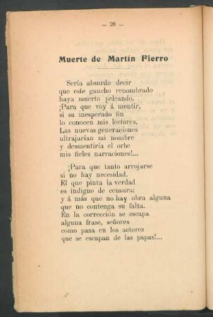 Muerte de Martín Fierro