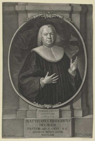 Bildnis des Matthaevs Fridericvs Degmair